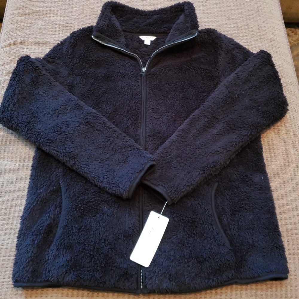 Sonoma Black fleece zip jacket